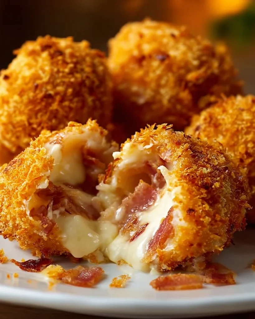 Doritos-Crusted Bacon Cheese Bombs served on a plate