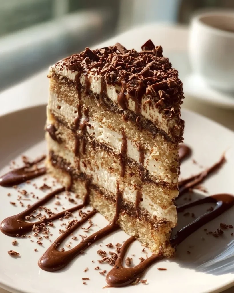 Delicious Double Chocolate Layer Cake with rich frosting and chocolate layers