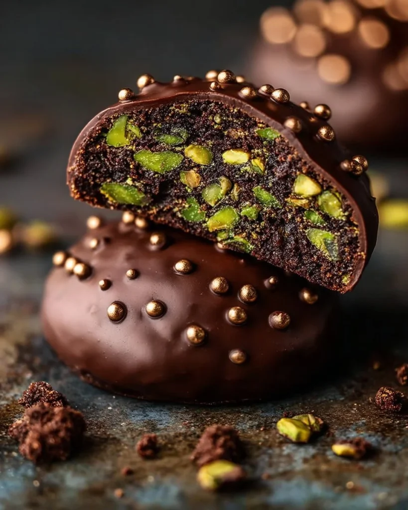 Dubai Chocolate Bar Pistachio Cookies with rich chocolate and crunchy pistachios