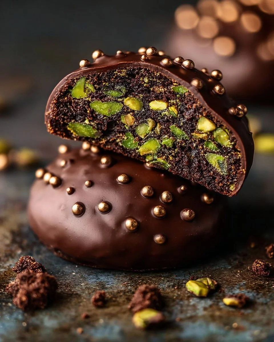 Dubai Chocolate Bar Pistachio Cookies with rich chocolate and crunchy pistachios