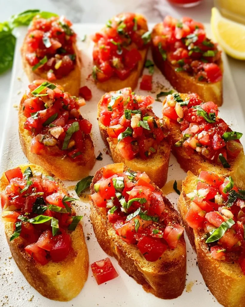 Delicious easy summer appetizer featuring fresh ingredients and vibrant colors.