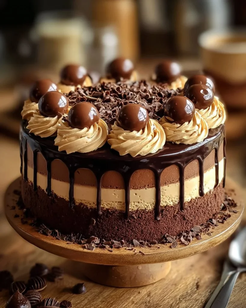 Epic Chocolate Overload Explosion Cake - a decadent chocolate cake overflowing with rich chocolate flavor.