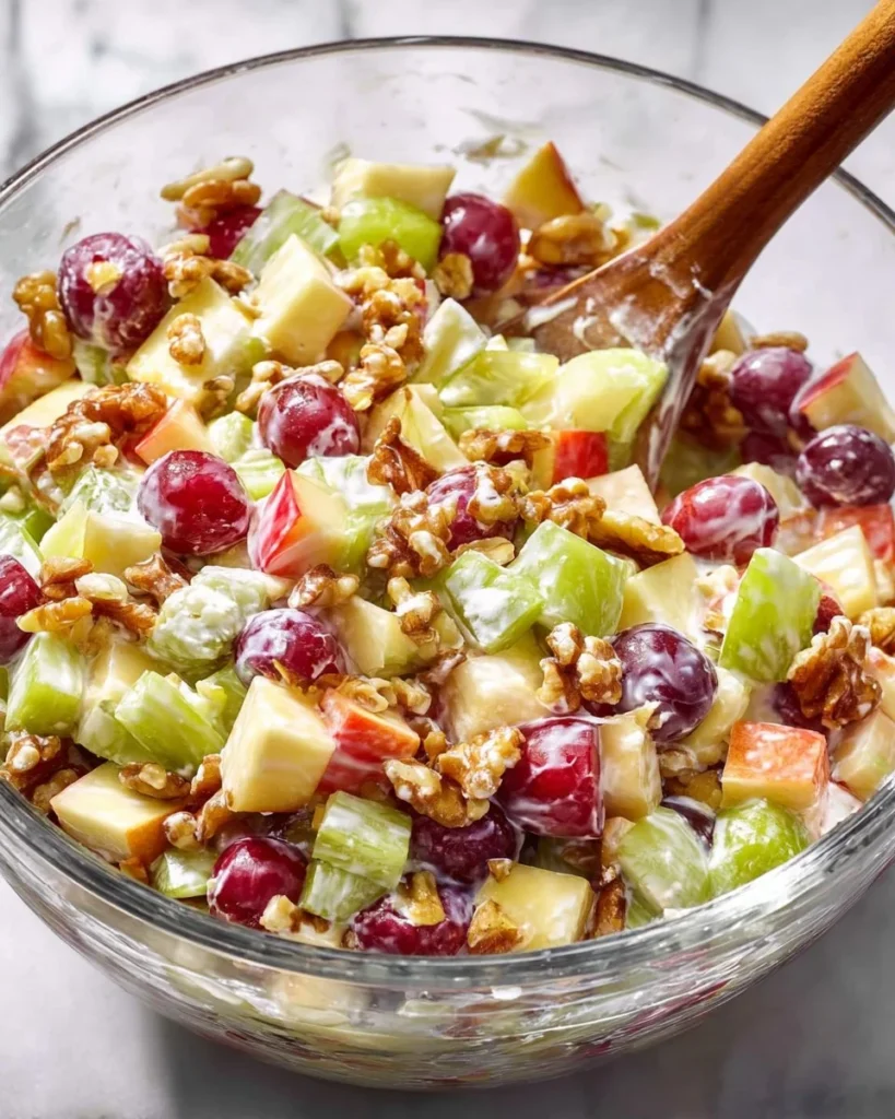 Colorful bowl of fresh fruit salad with various fruits like berries, melon, and kiwi.