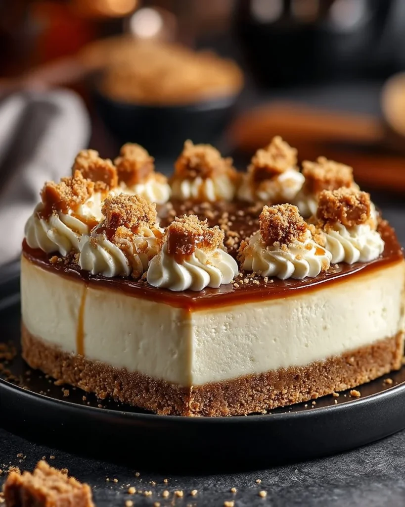 Graham Cracker Cheesecake with creamy filling and graham cracker crust