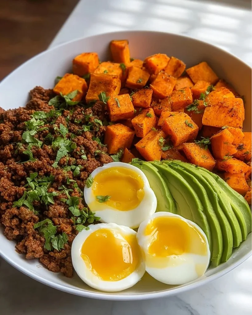High-protein meal prep containers with nutritious ingredients