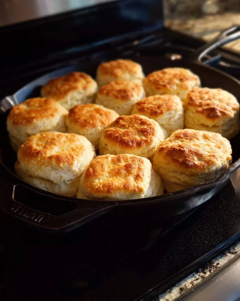 A plate of freshly baked homemade biscuits served with butter