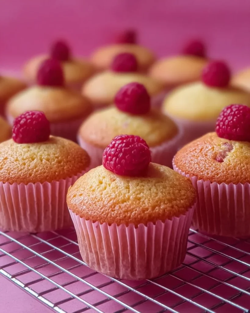 Delicious homemade vanilla cupcakes with frosting