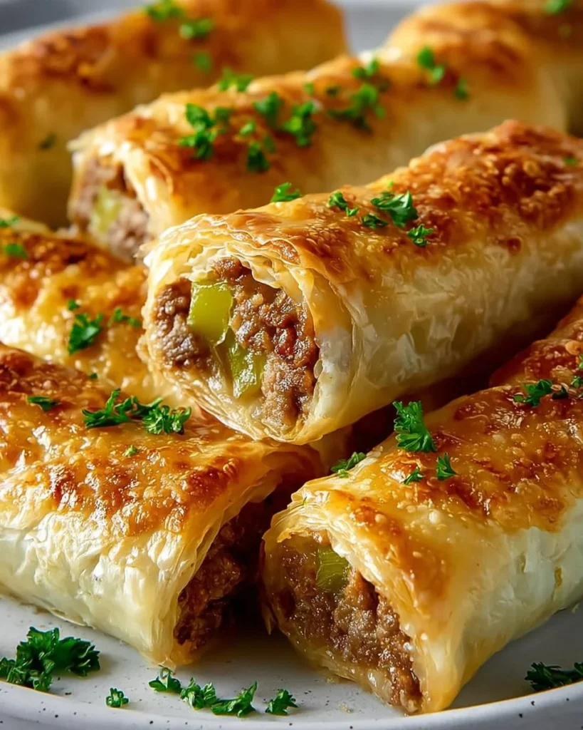 Keto Philly Cheesesteak Roll-Ups on a plate, ready to enjoy.