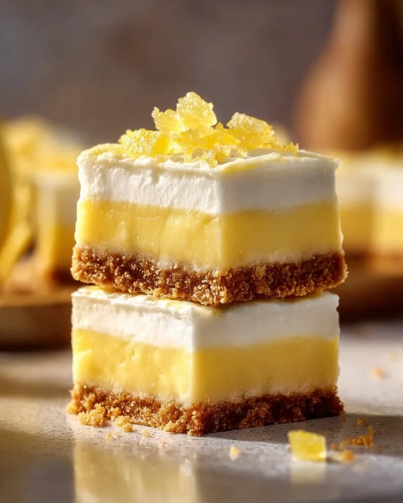 Delicious Key Lime Pie Bars topped with creamy lime filling and graham cracker crust.