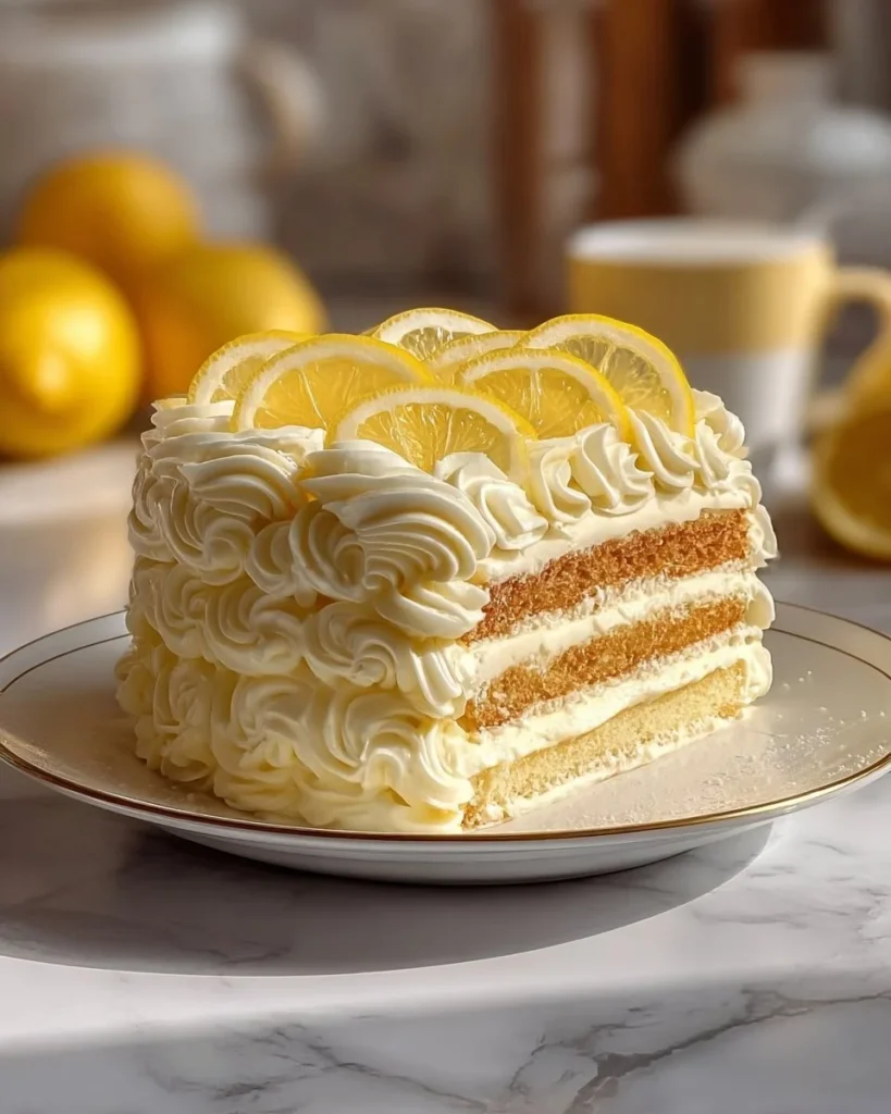 Lemon éclair cake topped with creamy frosting and fresh lemon zest.