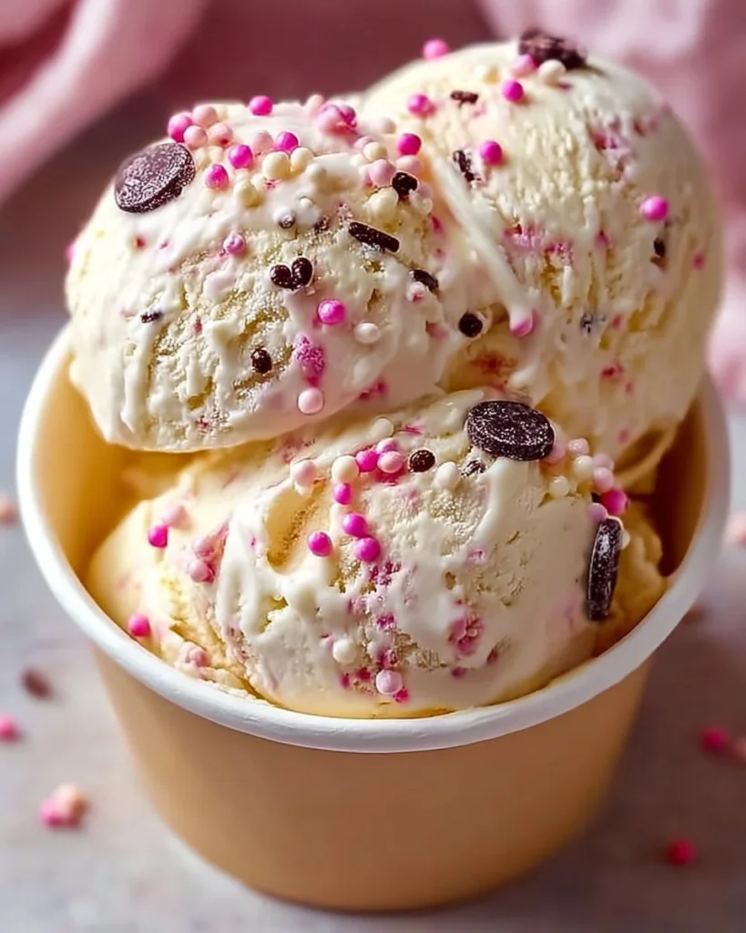 Delicious homemade Mary Berry-inspired condensed milk ice cream served in a bowl.
