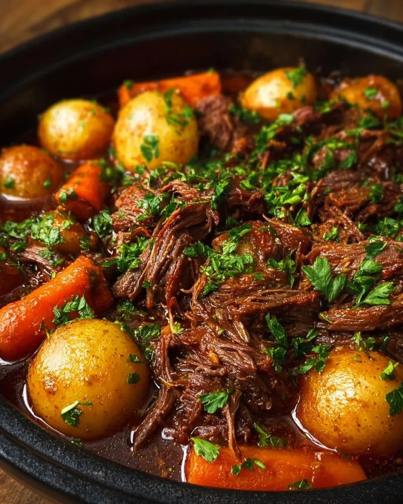 Delicious Mediterranean beef stew with tender beef and fresh vegetables