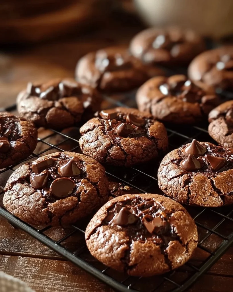 Delicious meltaway brownie cookies with rich chocolate flavor