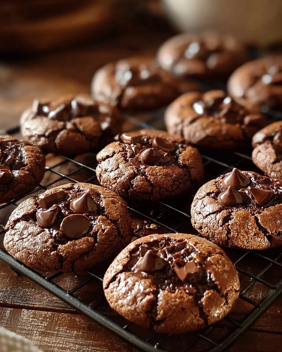 Delicious meltaway brownie cookies with rich chocolate flavor