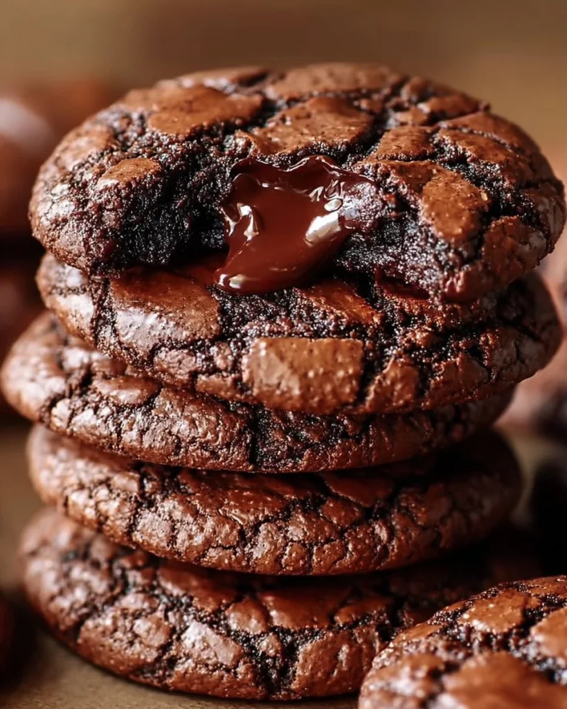 Delicious meltaway brownie cookies with a rich chocolate flavor