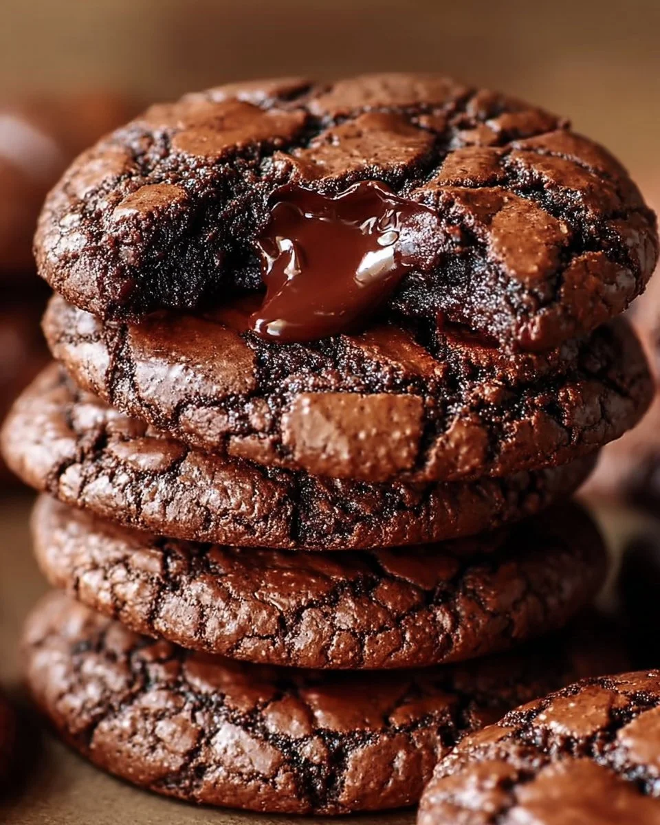 Delicious meltaway brownie cookies with a rich chocolate flavor