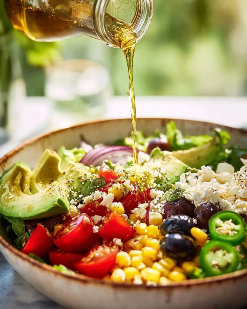 Colorful Mexican Quinoa Salad with fresh ingredients and spices