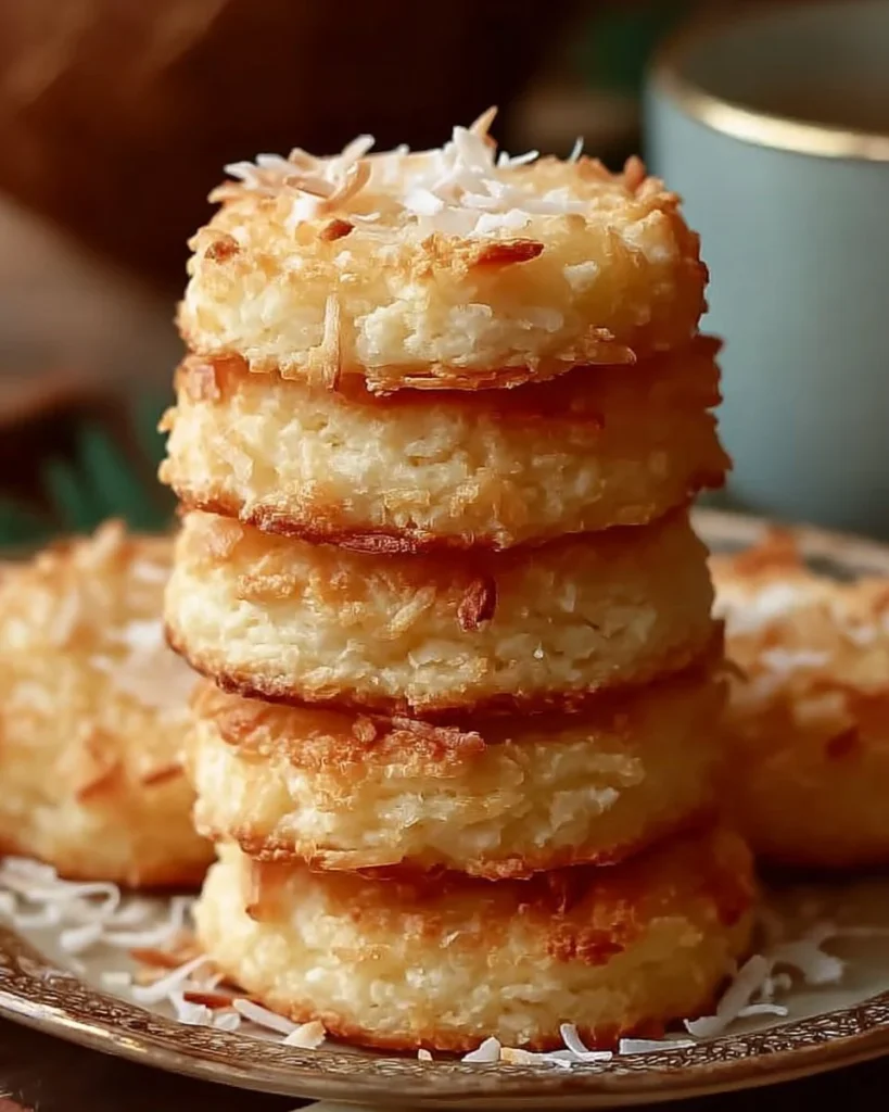 Delicious Milky Coconut Biscuits with a rich coconut flavor