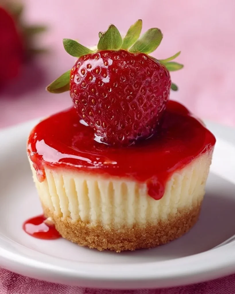 Delicious mini cheesecakes arranged on a dessert table