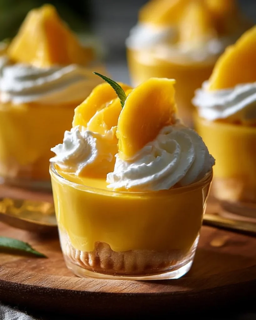 Mini mango cheesecakes - eggless and no-bake dessert