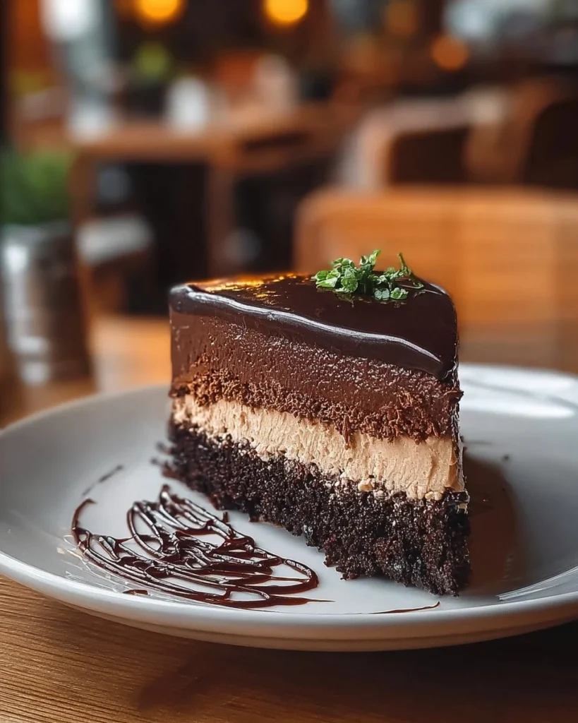 Delicious mocha espresso cheesecake topped with chocolate shavings.
