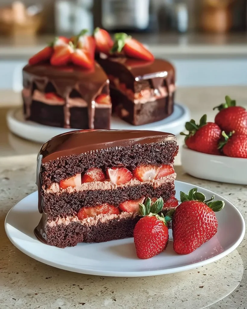 Delicious molten chocolate pie with a gooey chocolate center
