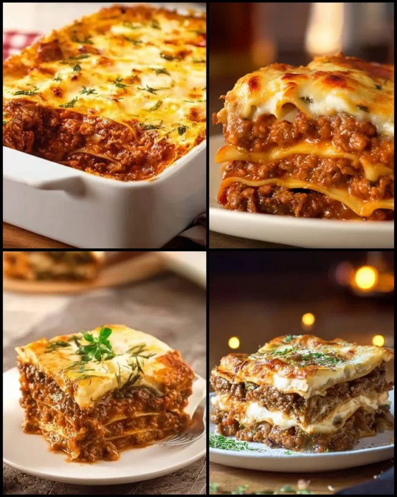 Delicious homemade Moussaka with layers of eggplant, meat, and béchamel sauce