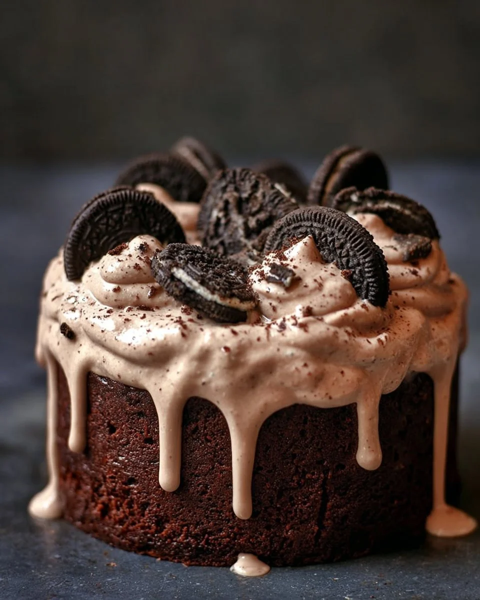 Delicious Oreo Dirt Cake layered with creamy filling and crushed Oreo cookies