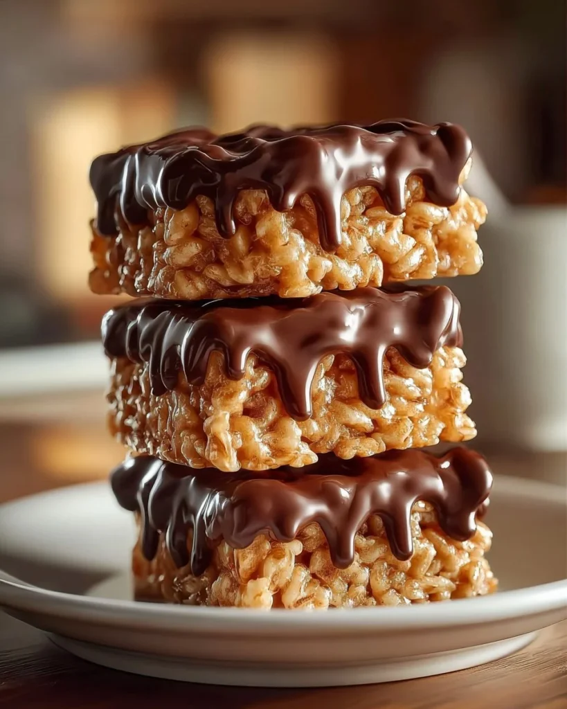 Delicious Peanut Butter Chocolate Rice Krispie Treat Cups in colorful liners