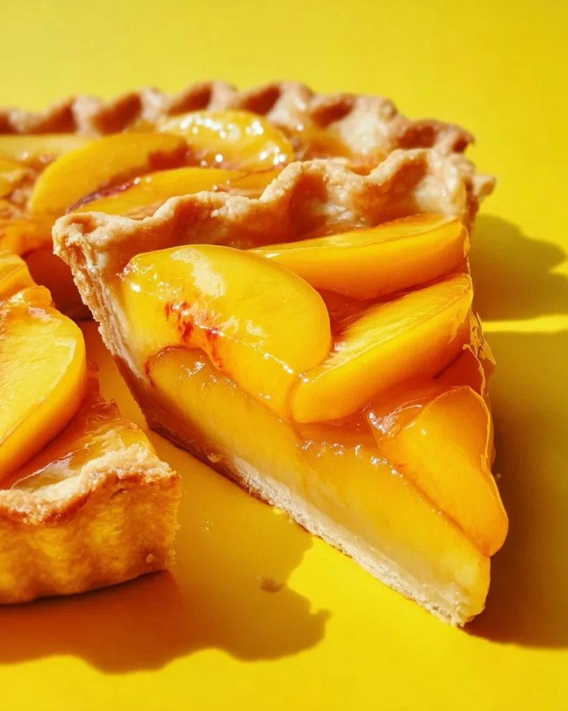 Perfect Peach Pie with fresh peaches and a golden crust