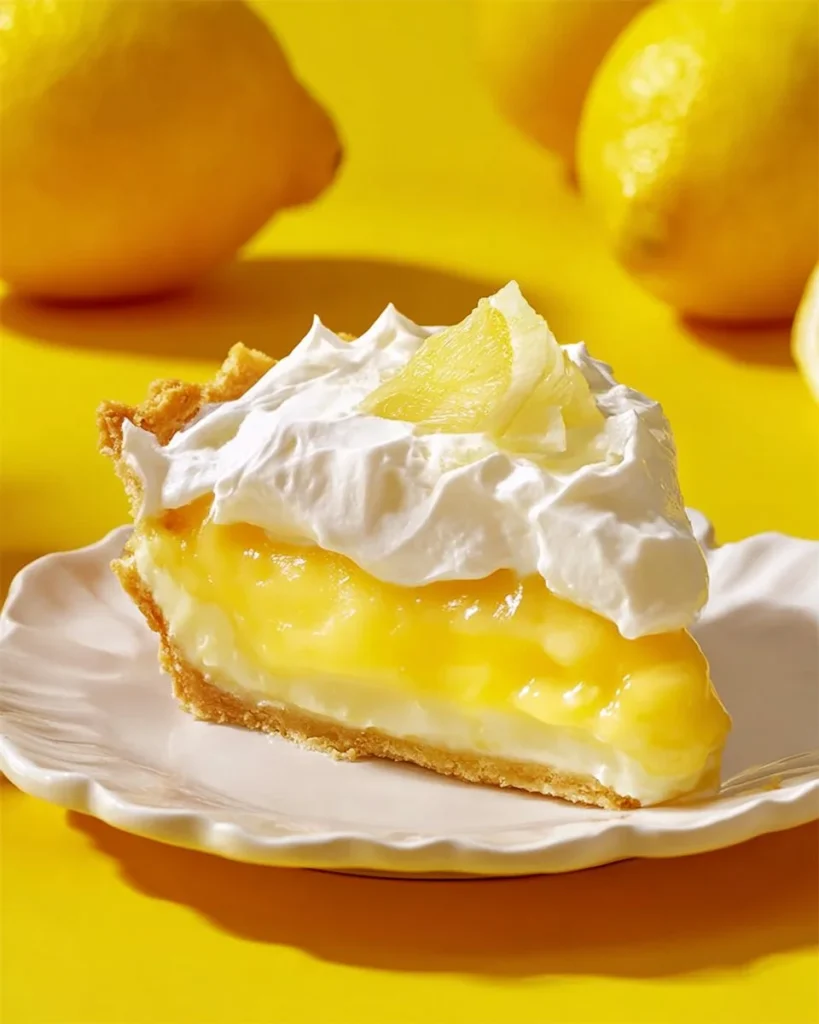 Delicious Pineapple Cream Pie with fresh pineapple topping and creamy filling