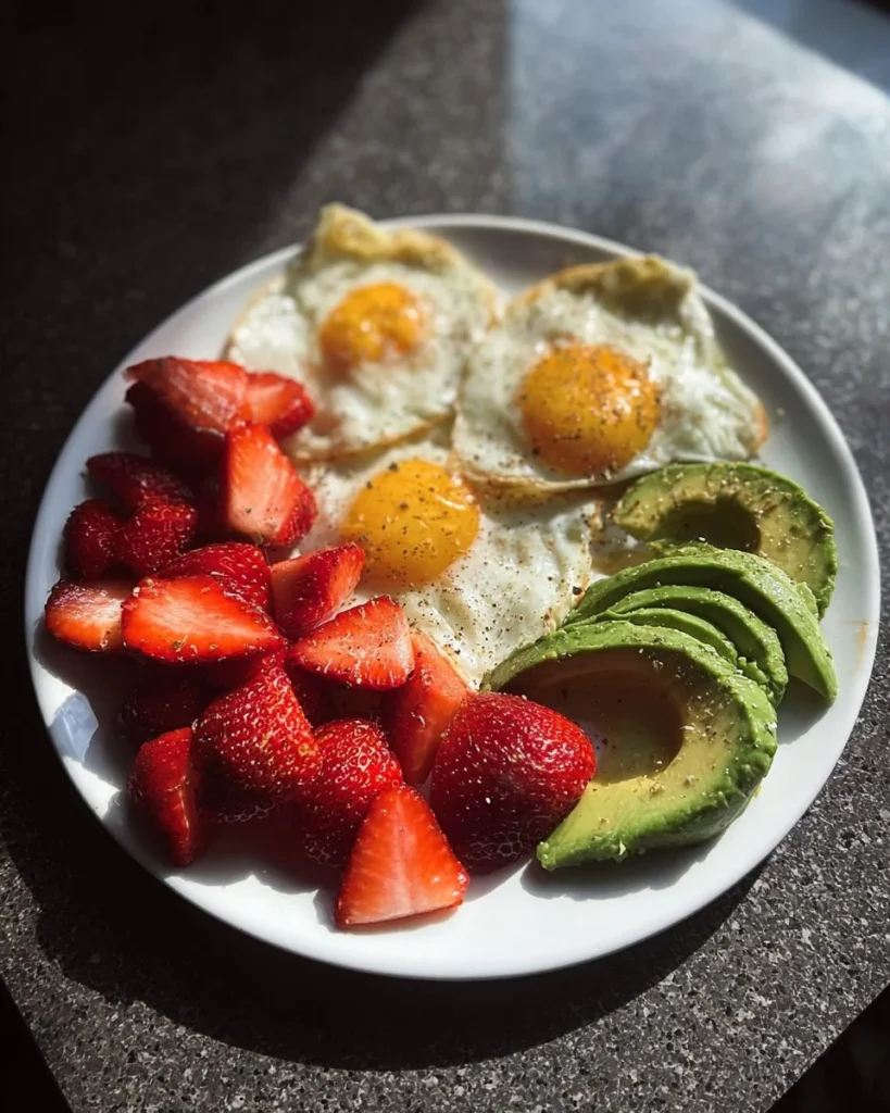 Protein-packed egg and avocado power plate for a healthy meal