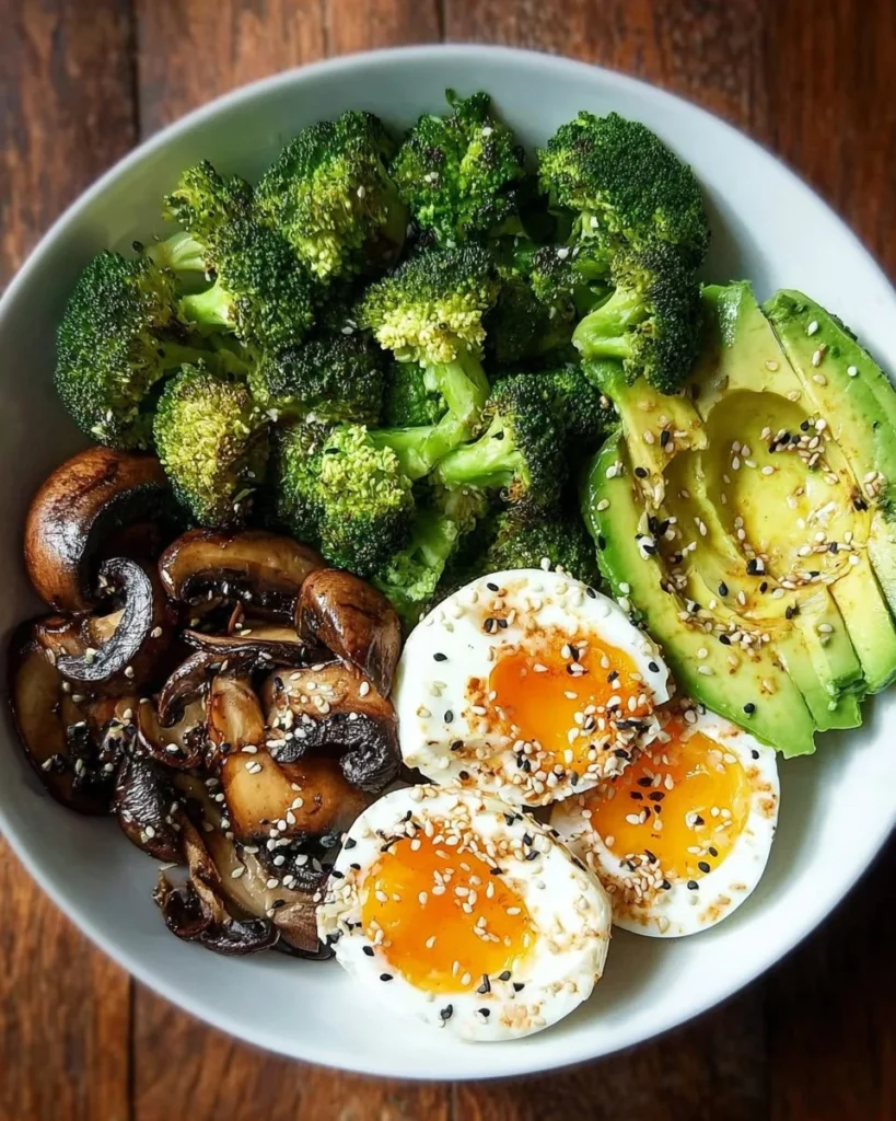 Protein Power Bowl featuring eggs and colorful vegetables for a healthy meal.