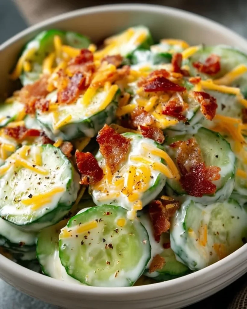 Quick and easy cucumber snack recipe with fresh ingredients