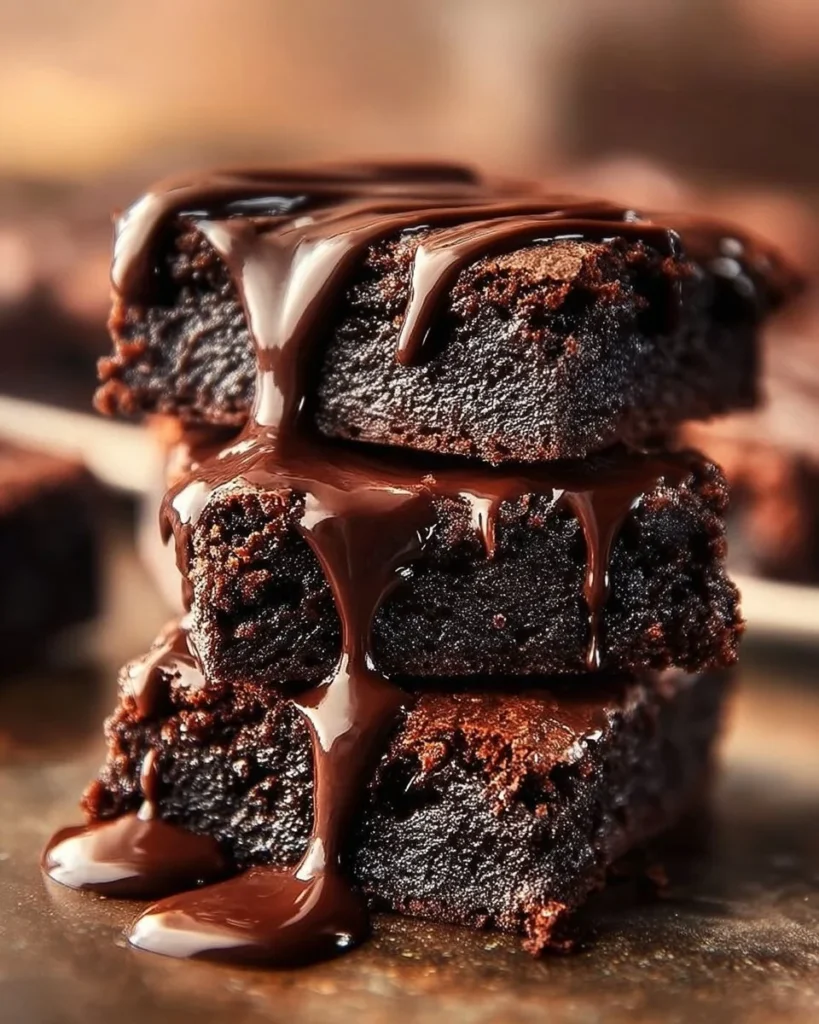 Delicious healthy no-bake brownies topped with nuts and chocolate