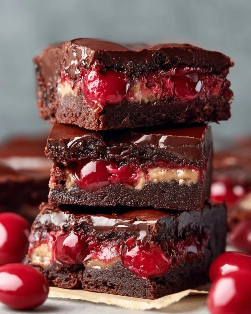 Delicious Red Velvet Kinder Bueno Brownie Bars ready to be enjoyed