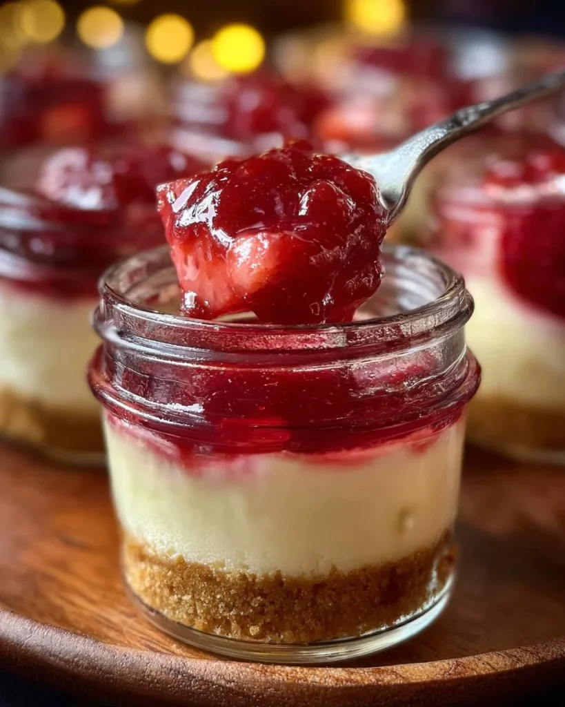 Delicious Rhubarb Cheesecake Creams with fresh rhubarb and creamy filling