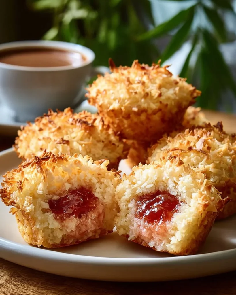 Rhubarb Coconut Macaroon Tarts showcasing a blend of flavors in a tart dessert.