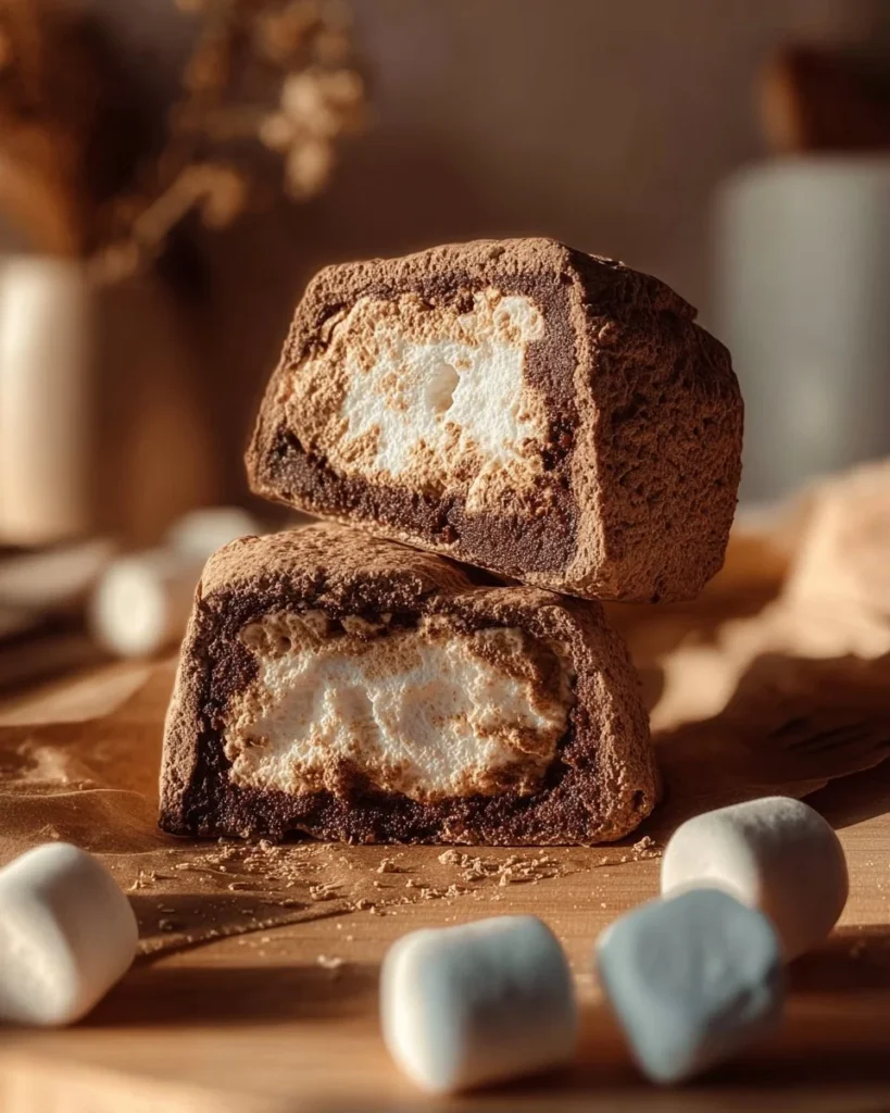 Delicious Rocky Road Stuffed Marshmallow Cookies with chocolate, marshmallows, and nuts