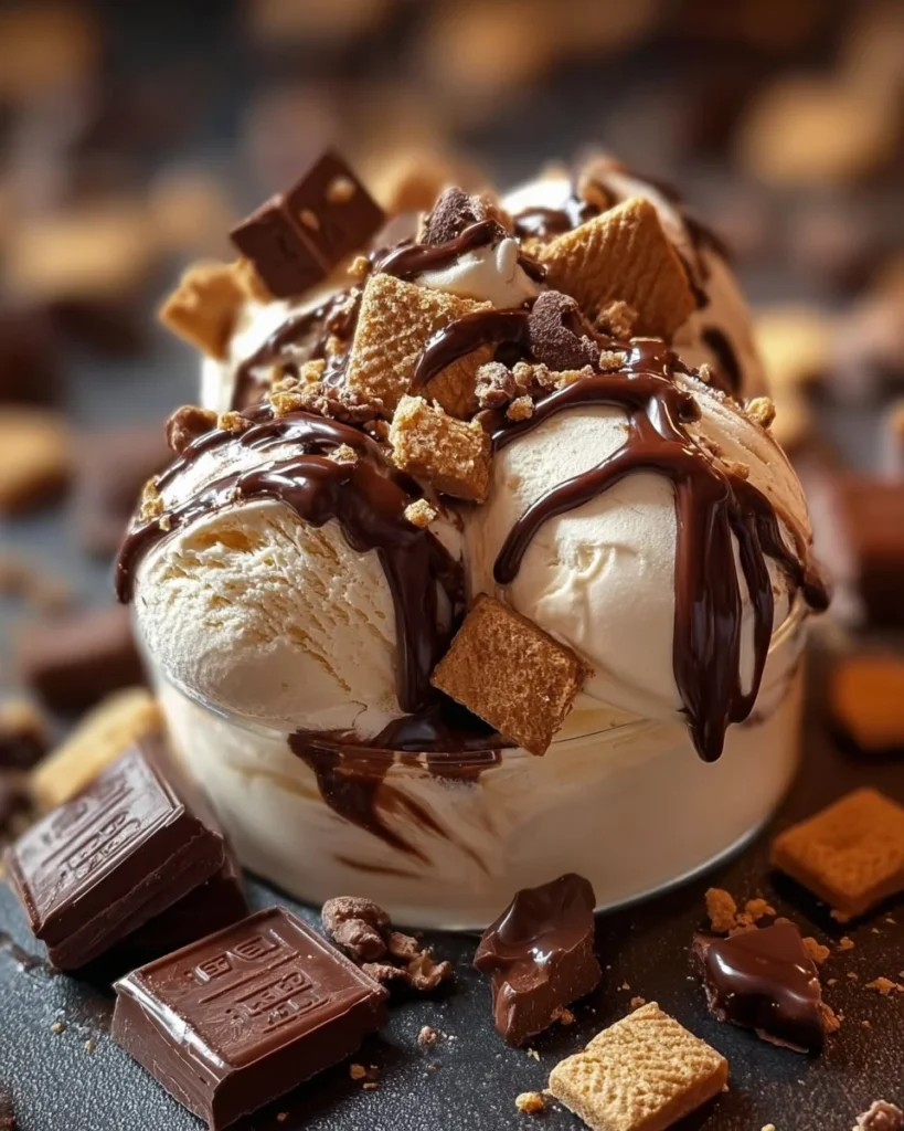 Delicious Snickers and Reese's Cookie Dough Ice Cream in a bowl, perfect for dessert lovers.