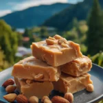 Deliciously soft peanut brittle made with peanuts and sugar
