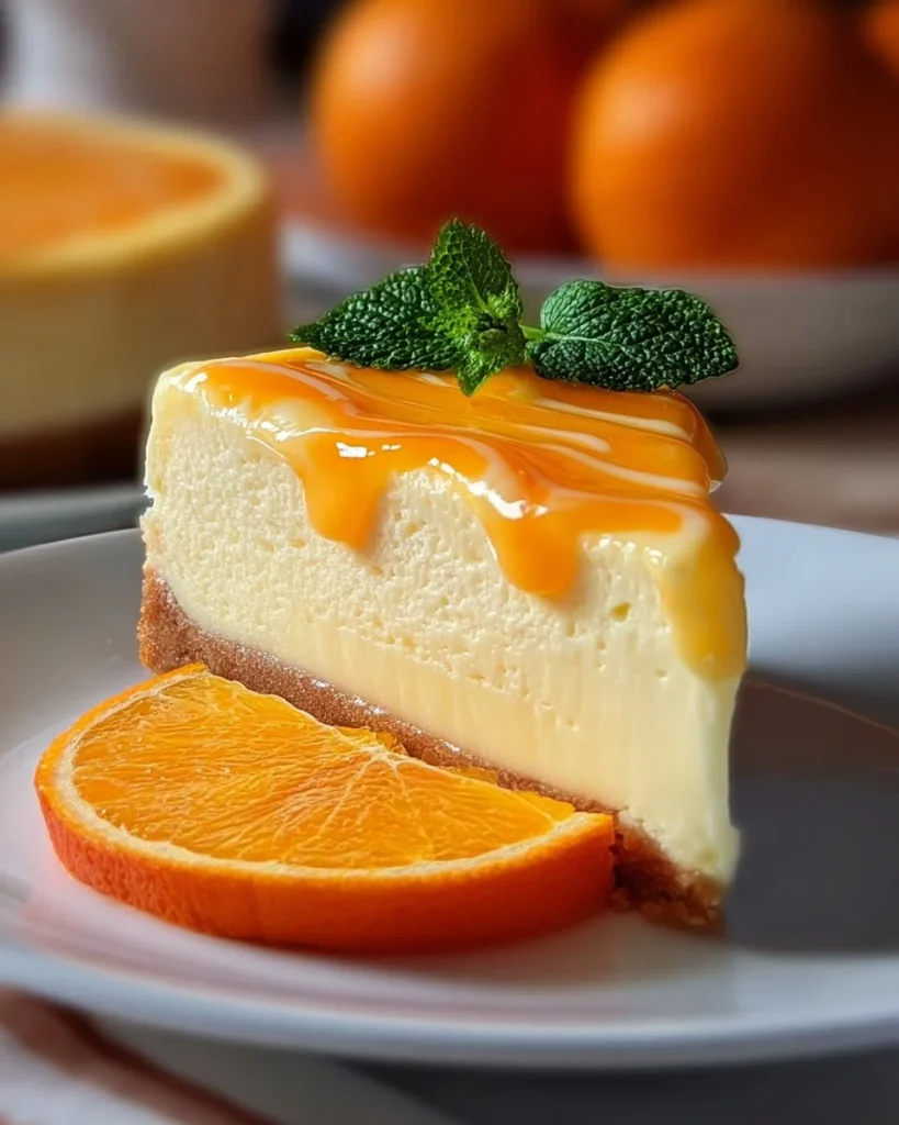 Southern Pineapple Orange Swirl Cheesecake with tropical fruit toppings