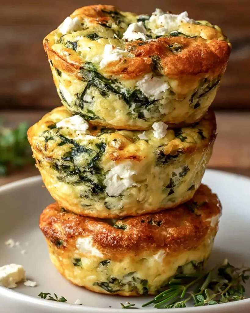 Savory Spinach Feta Cookies on a wooden platter