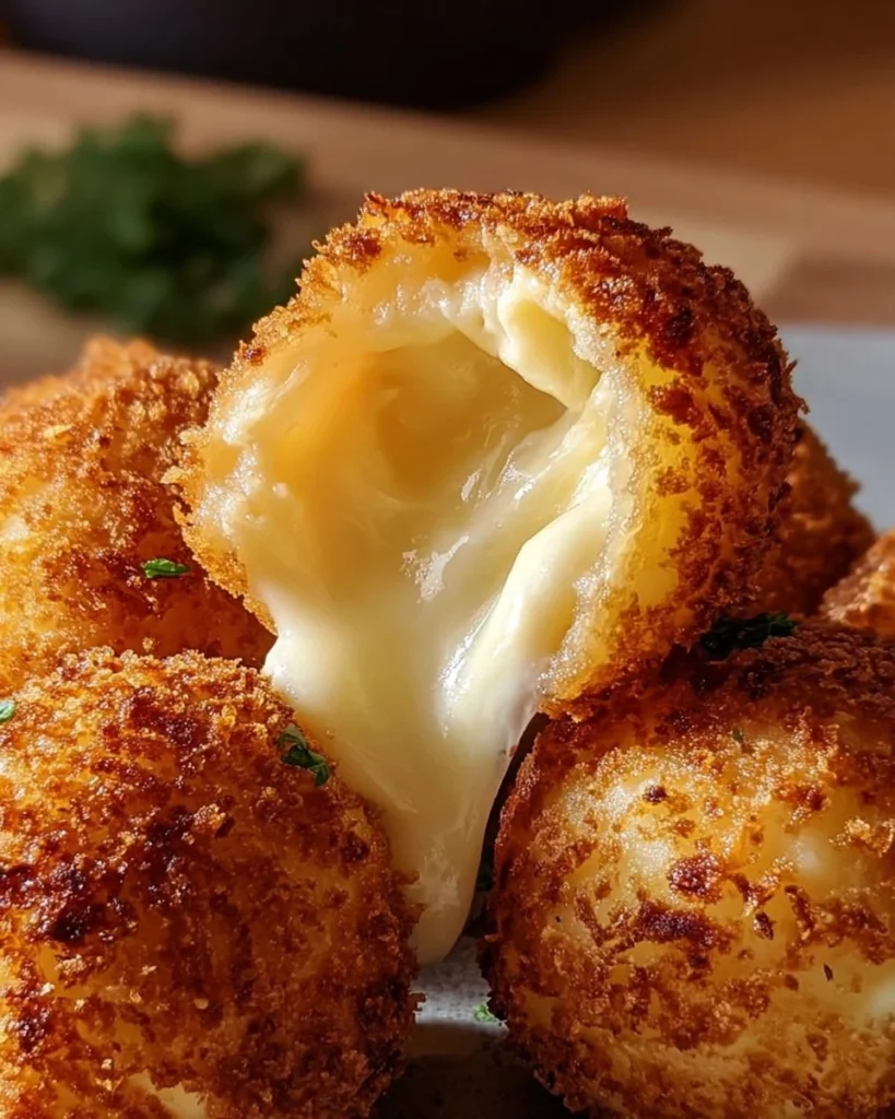 Delicious stuffed cheese balls filled with various ingredients
