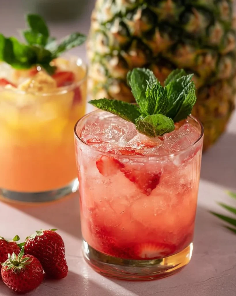 Tropical Temptation featuring exotic fruits and lush landscapes.