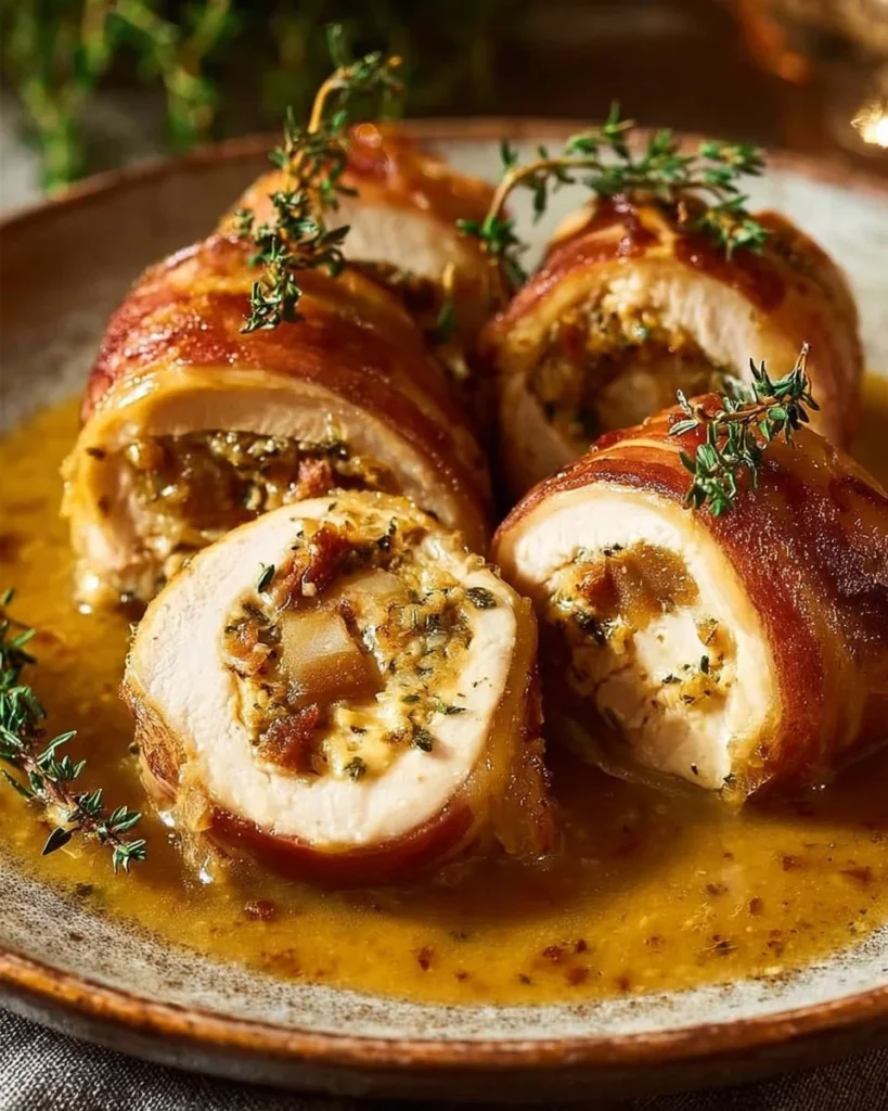 Delicious Turkey Balls served with savory Madeira sauce on a plate.