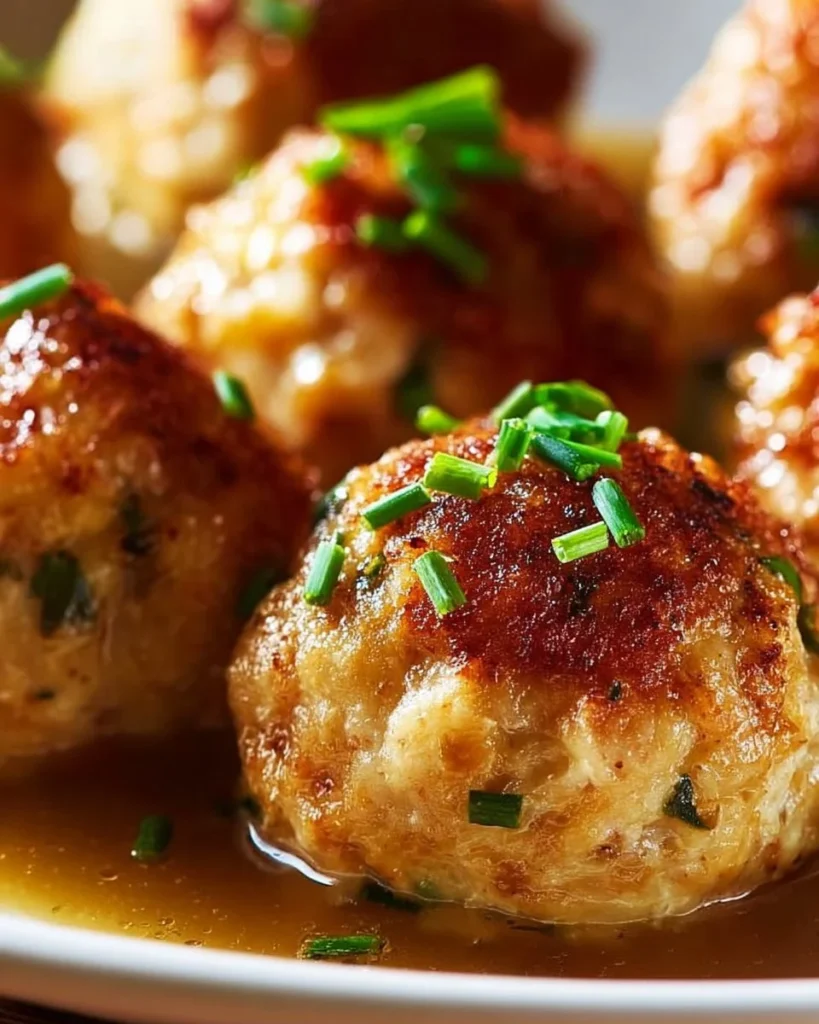 Delicious turkey stuffing balls served on a festive platter