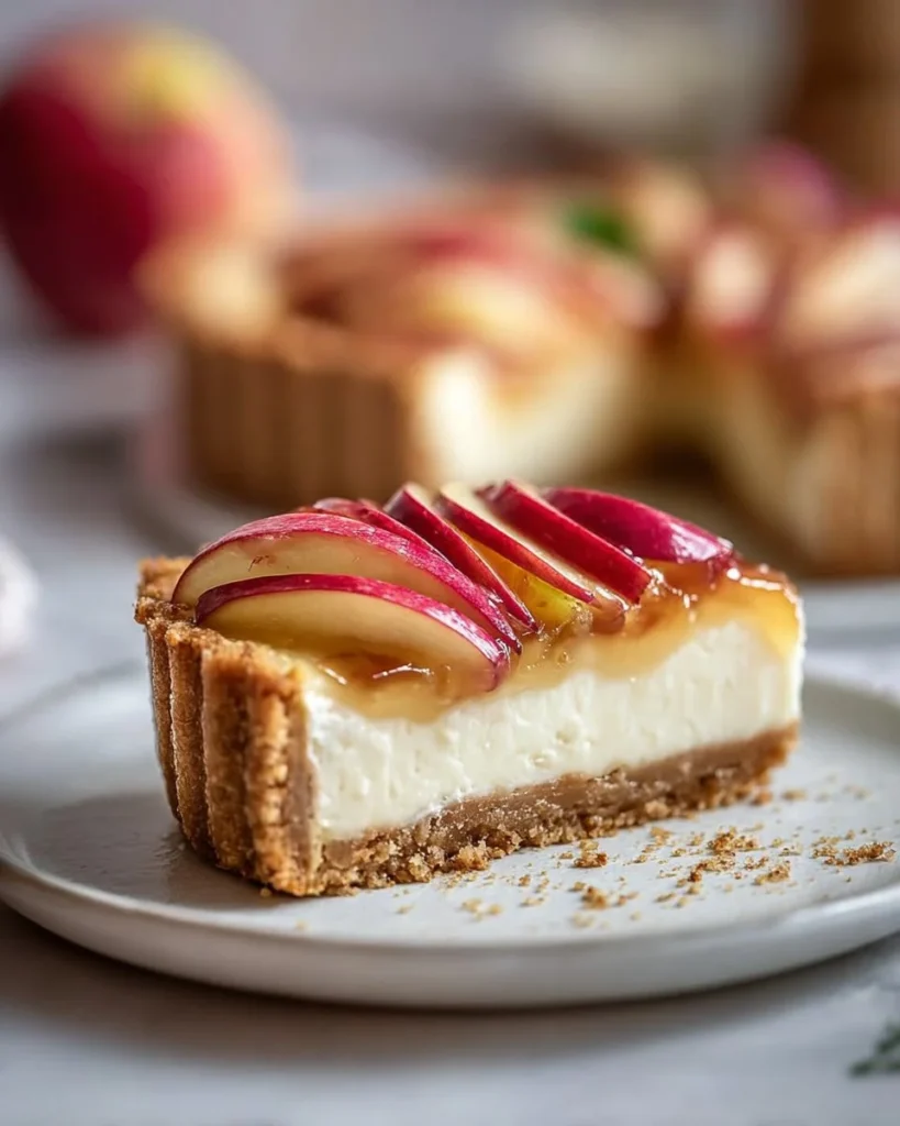 Delicious Vegan Apple Tart beautifully arranged with fresh apples and a flaky crust.