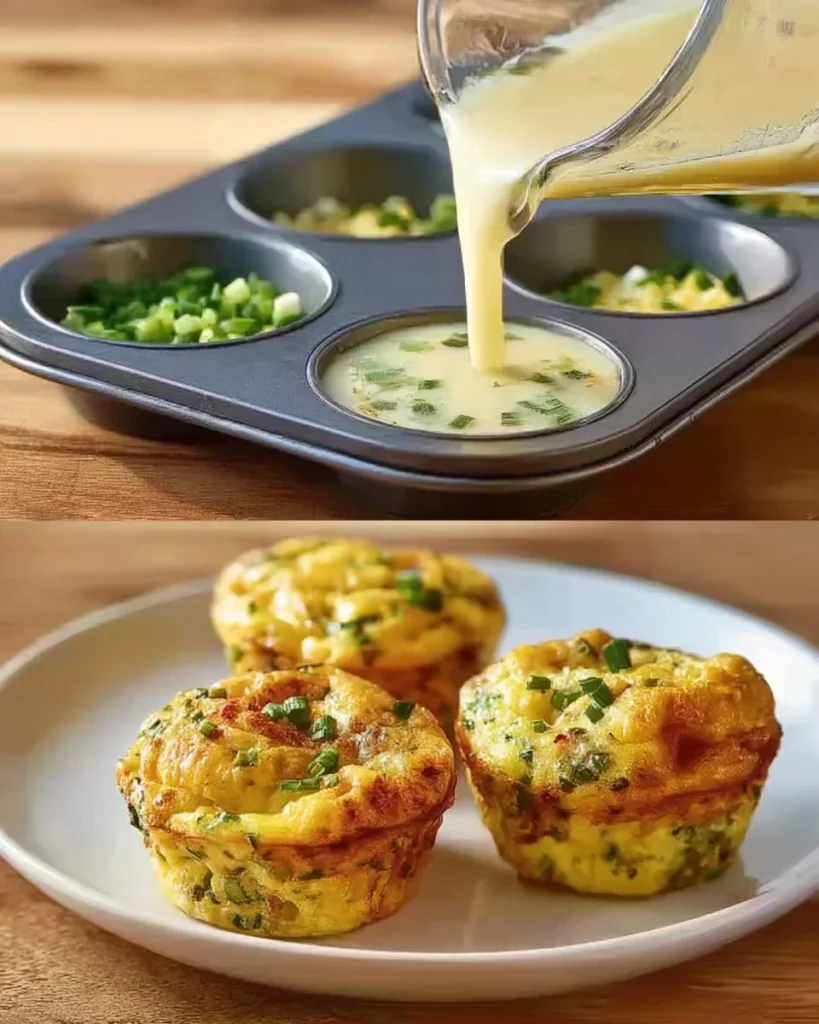 Healthy vegetable omelette muffins loaded with fresh vegetables