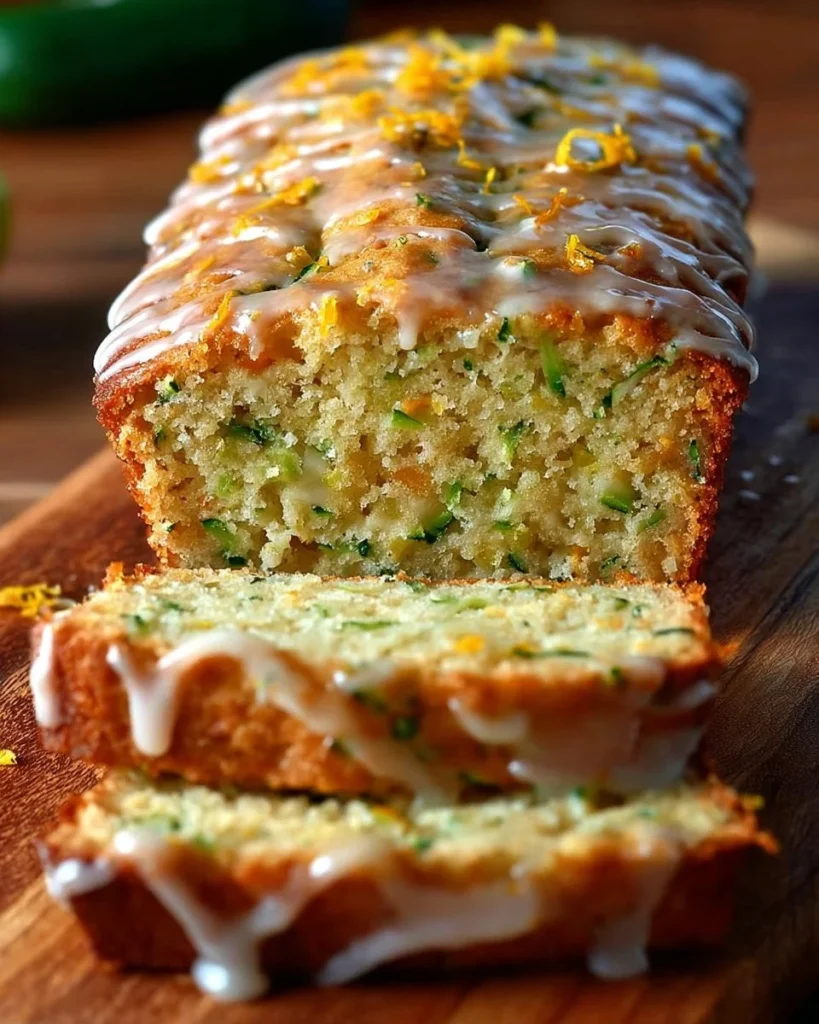 Delicious zucchini orange bread sliced and ready to serve